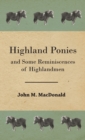 Highland Ponies And Some Reminiscences Of Highlandmen - Book
