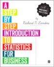 A Step-by-Step Introduction to Statistics for Business - Book