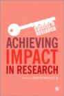 Achieving Impact in Research - Book