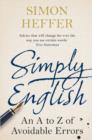 Simply English : An A-Z of Avoidable Errors - eBook