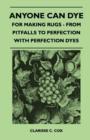 Anyone Can Dye - For Making Rugs - From Pitfalls to Perfection with Perfection Dyes - Book