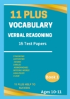 11 Plus Vocabulary Verbal Reasoning Book - Book