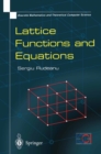 Lattice Functions and Equations - eBook