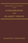 Observations Concerning the Planet Venus - Book
