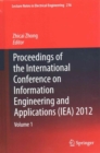 Proceedings of the International Conference on Information Engineering and Applications (IEA) 2012 : Volumes 1-5 - Book
