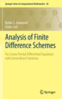 Analysis of Finite Difference Schemes : For Linear Partial Differential Equations with Generalized Solutions - Book