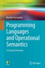 Programming Languages and Operational Semantics : A Concise Overview - Book