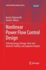 Nonlinear Power Flow Control Design : Utilizing Exergy, Entropy, Static and Dynamic Stability, and Lyapunov Analysis - Book
