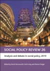 Social Policy Review 26 : Analysis and Debate in Social Policy, 2014 - Book