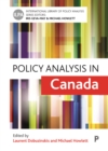 Policy analysis in Canada - eBook