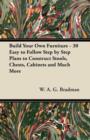 Build Your Own Furniture - 30 Easy to Follow Step by Step Plans to Construct Stools, Chests, Cabinets and Much More - Book