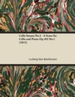 Cello Sonata No.4 - A Score for Cello and Piano Op.102 No.1 (1815) - Book