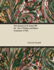 Trio Sonata in D Minor RV 63 - For 2 Violins and Basso Continuo (1705) - Book