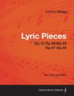 Lyric Pieces Op.12 Op.38 Op.43 Op.47 Op.54 - For Violin and Piano - Book