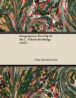 String Quartet No.4 Op.44 No.2 - A Score for Strings (1837) - Book