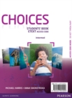 Choices Intermediate eText Students Book Access Card - Book