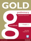 Gold Preliminary Coursebook with CD-ROM and Prelim MyLab Pack - Book