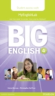 Big English 4 Pupil's MyEnglishLab Access Code (standalone) - Book