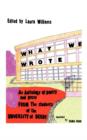 What We Wrote : An Anthology of Poetry and Prose from the Students of the University of Derby - Book