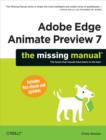 Adobe Edge Animate Preview 7: The Missing Manual - eBook