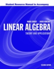 Student Resource Manual To Accompany Linear Algebra: Theory And Application - Book