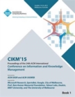 Cikm 15 Conference on Information and Knowledge Management Vol1 - Book