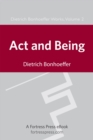 Act and Being - eBook