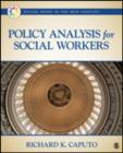 Policy Analysis for Social Workers - Book