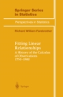 Fitting Linear Relationships : A History of the Calculus of Observations 1750-1900 - eBook