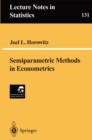 Semiparametric Methods in Econometrics - eBook