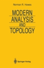 Modern Analysis and Topology - eBook