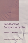 Handbook of Complex Variables - eBook
