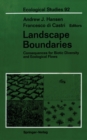 Landscape Boundaries : Consequences for Biotic Diversity and Ecological Flows - eBook