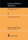 Extreme Value Theory : Proceedings of a Conference held in Oberwolfach, Dec. 6-12, 1987 - eBook