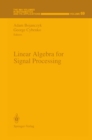 Linear Algebra for Signal Processing - eBook