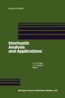 Stochastic Analysis and Applications : Proceedings of the 1989 Lisbon Conference - Book