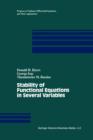 Stability of Functional Equations in Several Variables - Book