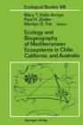 Ecology and Biogeography of Mediterranean Ecosystems in Chile, California, and Australia - Book