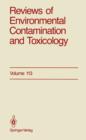 Reviews of Environmental Contamination and Toxicology : Continuation of Residue Reviews - Book