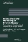 Realization and Modelling in System Theory : Proceedings of the International Symposium MTNS-89, Volume I - Book