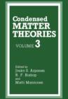 Condensed Matter Theories - Book