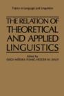 The Relation of Theoretical and Applied Linguistics - Book
