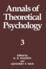 Annals of Theoretical Psychology : Volume 3 - Book