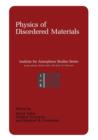 Physics of Disordered Materials - Book