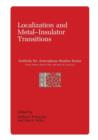 Localization and Metal-Insulator Transitions - Book