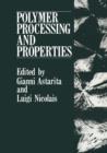 Polymer Processing and Properties - Book