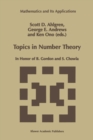 Topics in Number Theory : In Honor of B. Gordon and S. Chowla - eBook