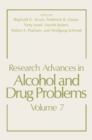 Research Advances in Alcohol and Drug Problems : Volume 7 - eBook
