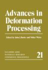 Advances in Deformation Processing - Book