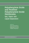 Polyphenylene Oxide and Modified Polyphenylene Oxide Membranes : Gas, Vapor and Liquid Separation - Book